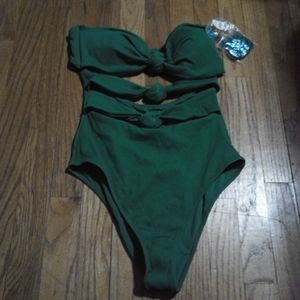 Aerie NWOT Green One Piece Swimsuit